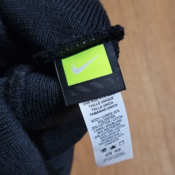 Nike F.C. Barcelona Black Blue Beanie Hat Cable Knit Dri-Fit Unisex New Barca - Picture 5 of 6